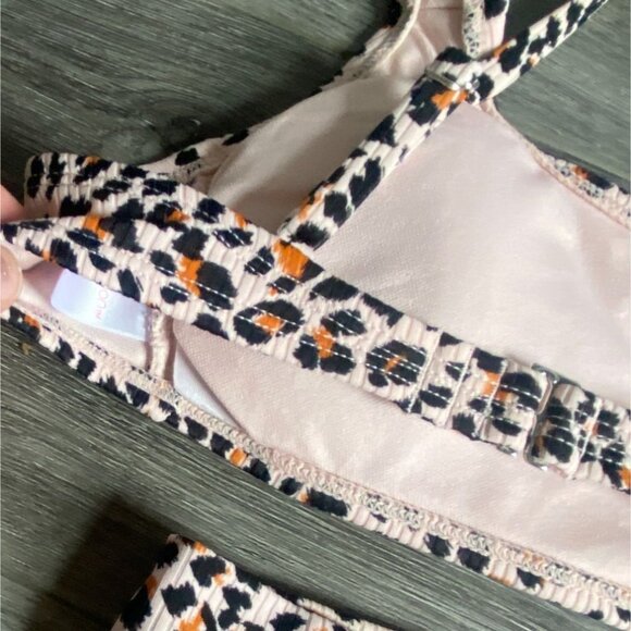 Xhilaration Womens Animal Print 2 Pc Bikini Swimming Suit-S/M-GUC - Picture 7 of 9